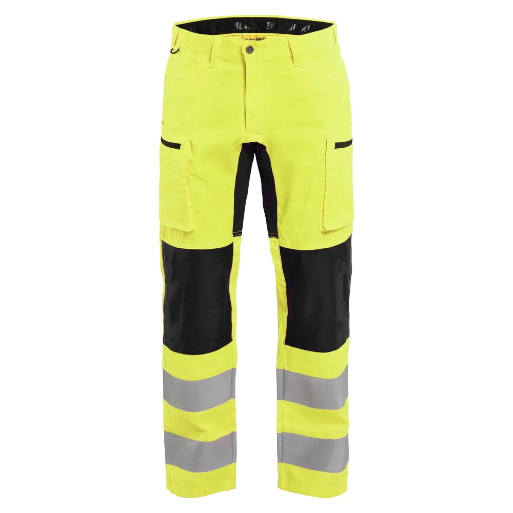 Blaklader 1585 1811 High Vis Werkbroek Met Stretch High Vis Geel Zwart