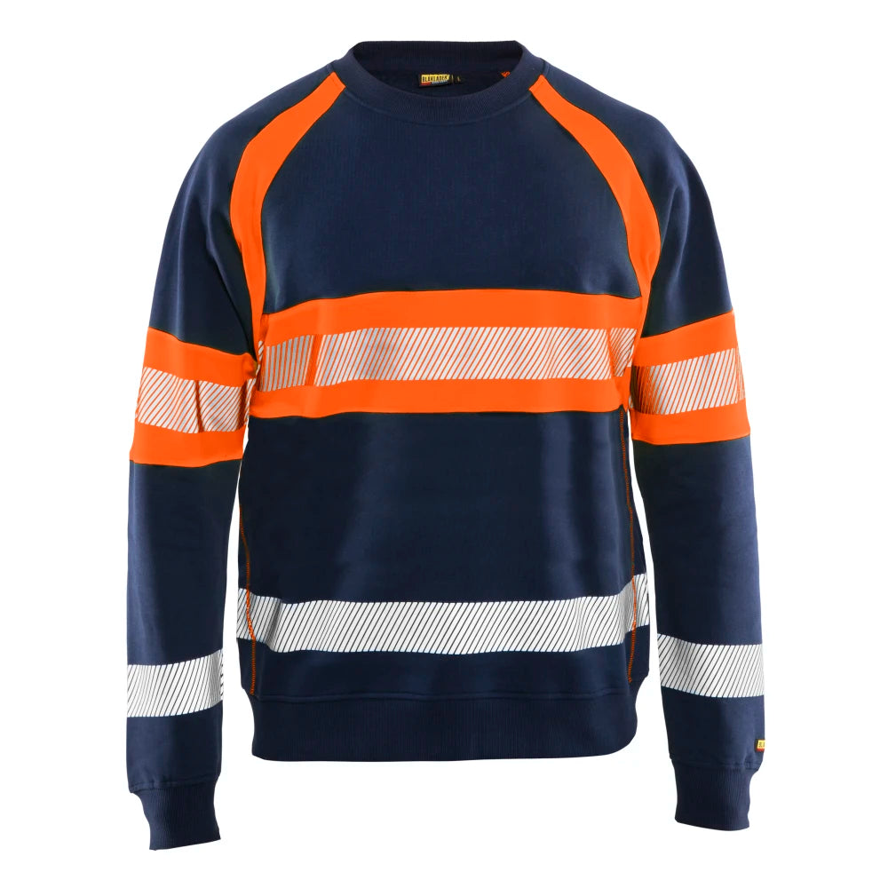 Blaklader 3359 1158 Sweatshirt High Vis Marineblauw Oranje