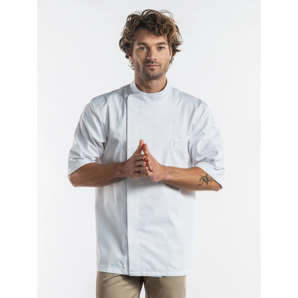 Chaud Devant Koksbuis Bacio White Short Sleeve Wit