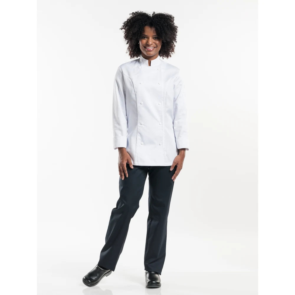Chaud Devant Kokspantalon Lady Skinny Black Stretch Zwart