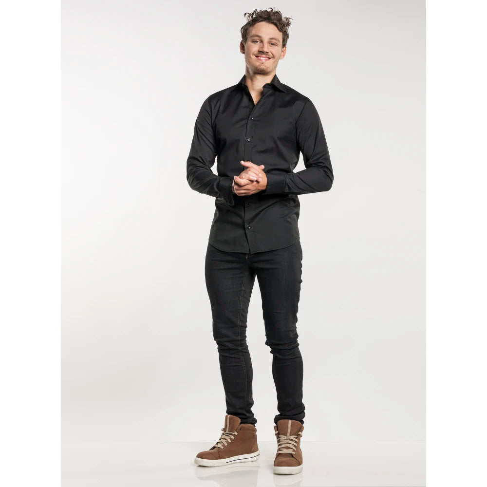 Chaud Devant Kokspantalon Skinny Reg Jogg Denim Black Zwart