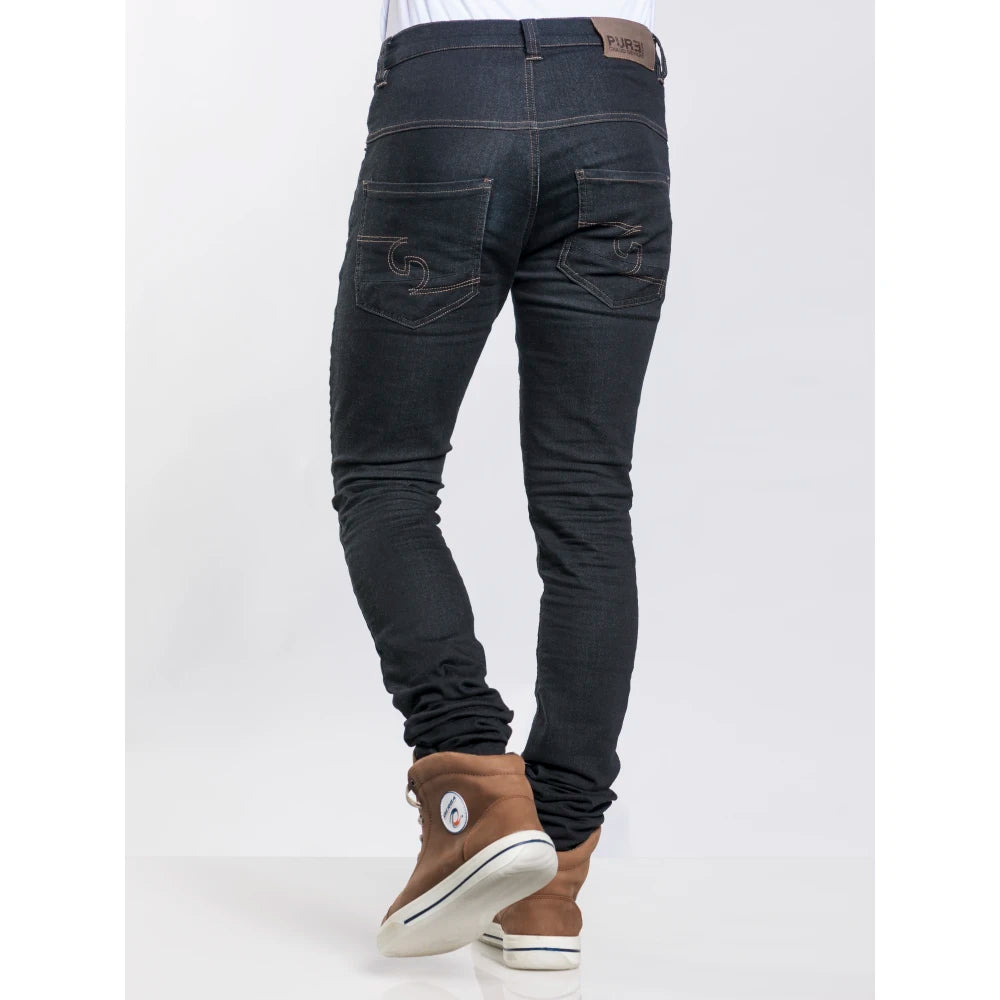 Chaud Devant Kokspantalon Skinny Reg Jogg Denim Black Zwart