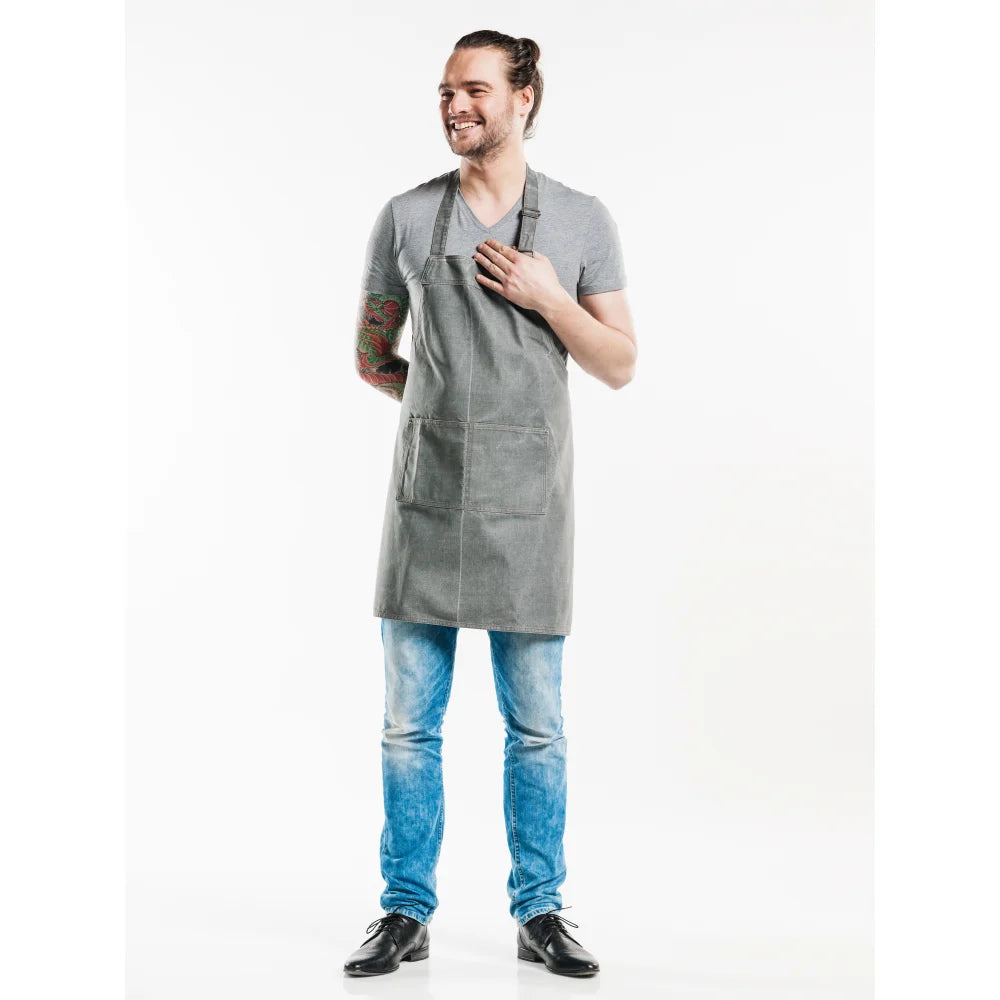 Chaud Devant Schort Base Grey Denim Grijs