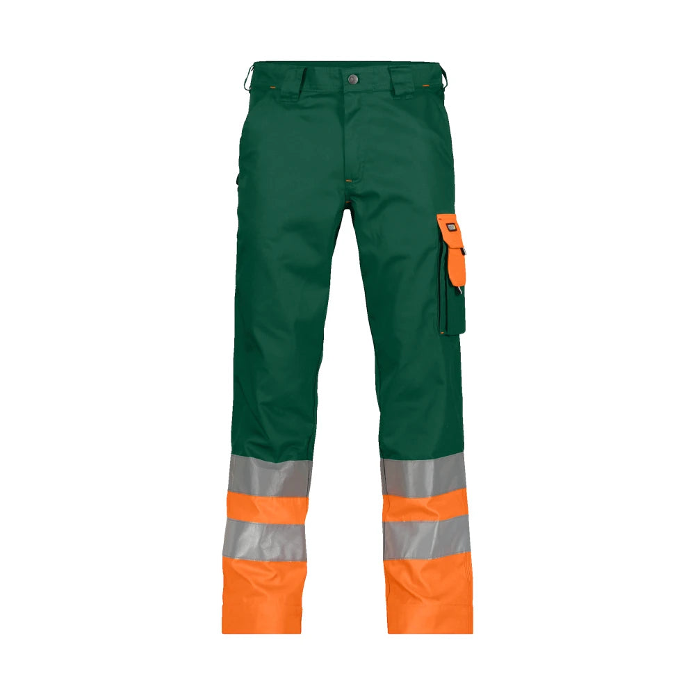 Dassy Omaha Hogezichtbaarheidsbroek 245 G/M² Flessengroen Fluo-Oranje
