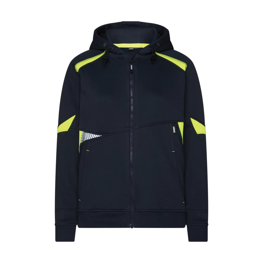 Dassy Santos Women Hoodie Voor Dames 305 G/M² Nachtblauw Fluogeel