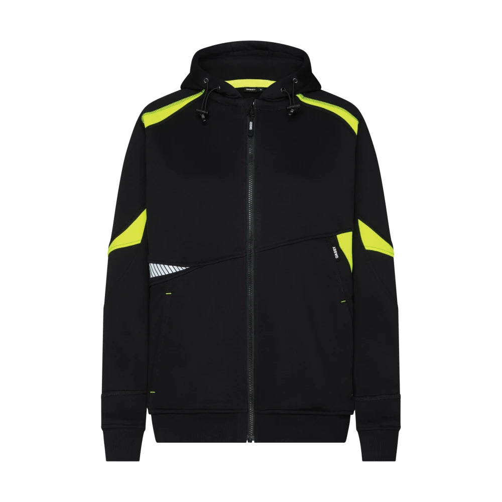 Dassy Santos Women Hoodie Voor Dames 305 G/M² Zwart Fluogeel
