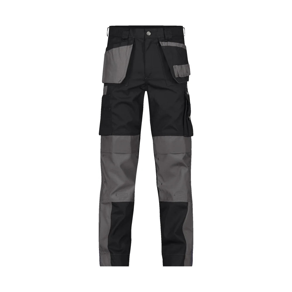 Dassy Seattle Tweekleurige Holsterzakkenbroek Met Kniezakken 300 G/M² Zwart Cementgrijs