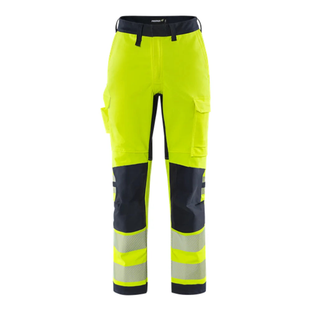 Fristads Flamestat Green High Vis Broek Dames Klasse 2 2957 Gfs High Vis Geel Marineblauw