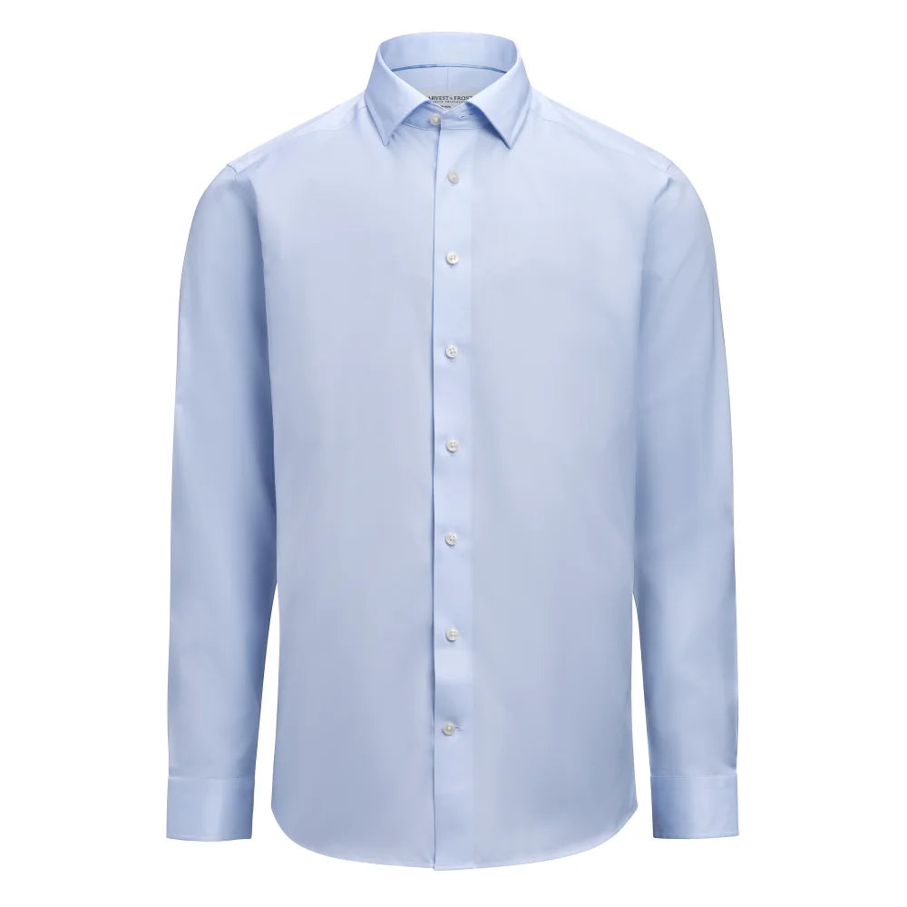 J.Harvest & Frost Gb02 Twill Stretch Regular Fit Hemelsblauw
