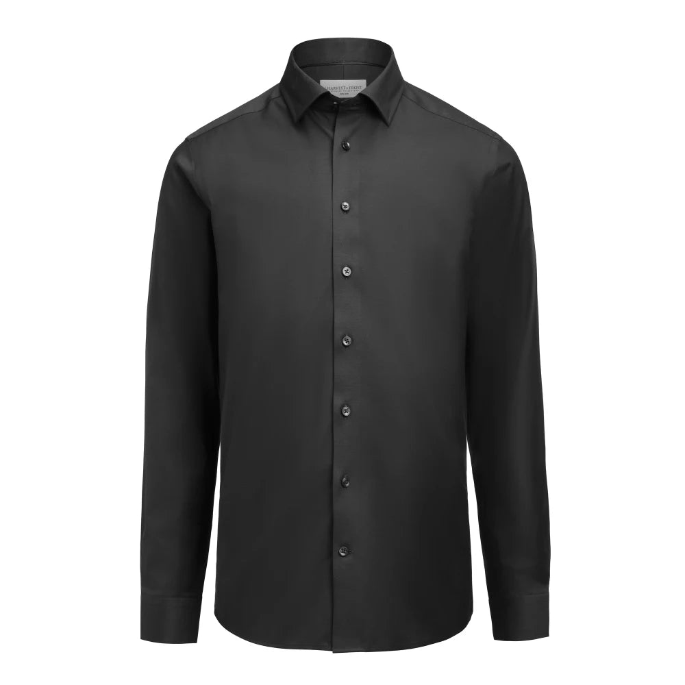 J.Harvest & Frost Gb02 Twill Stretch Regular Fit Zwart