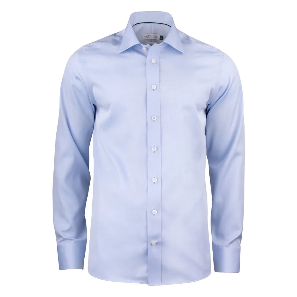 J.Harvest & Frost Green Bow 01 Hemd Slim Fit Heren Hemelsblauw