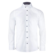 J.Harvest & Frost Purple Bow 146 Hemd Regular Fit Heren Wit