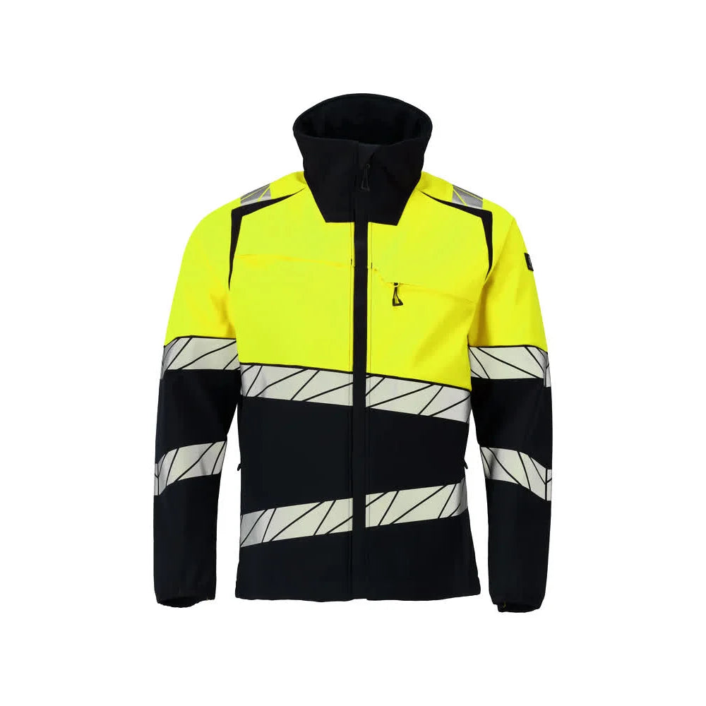 Mascot 25002-246 Softshell Jas Zwart High Vis Geel
