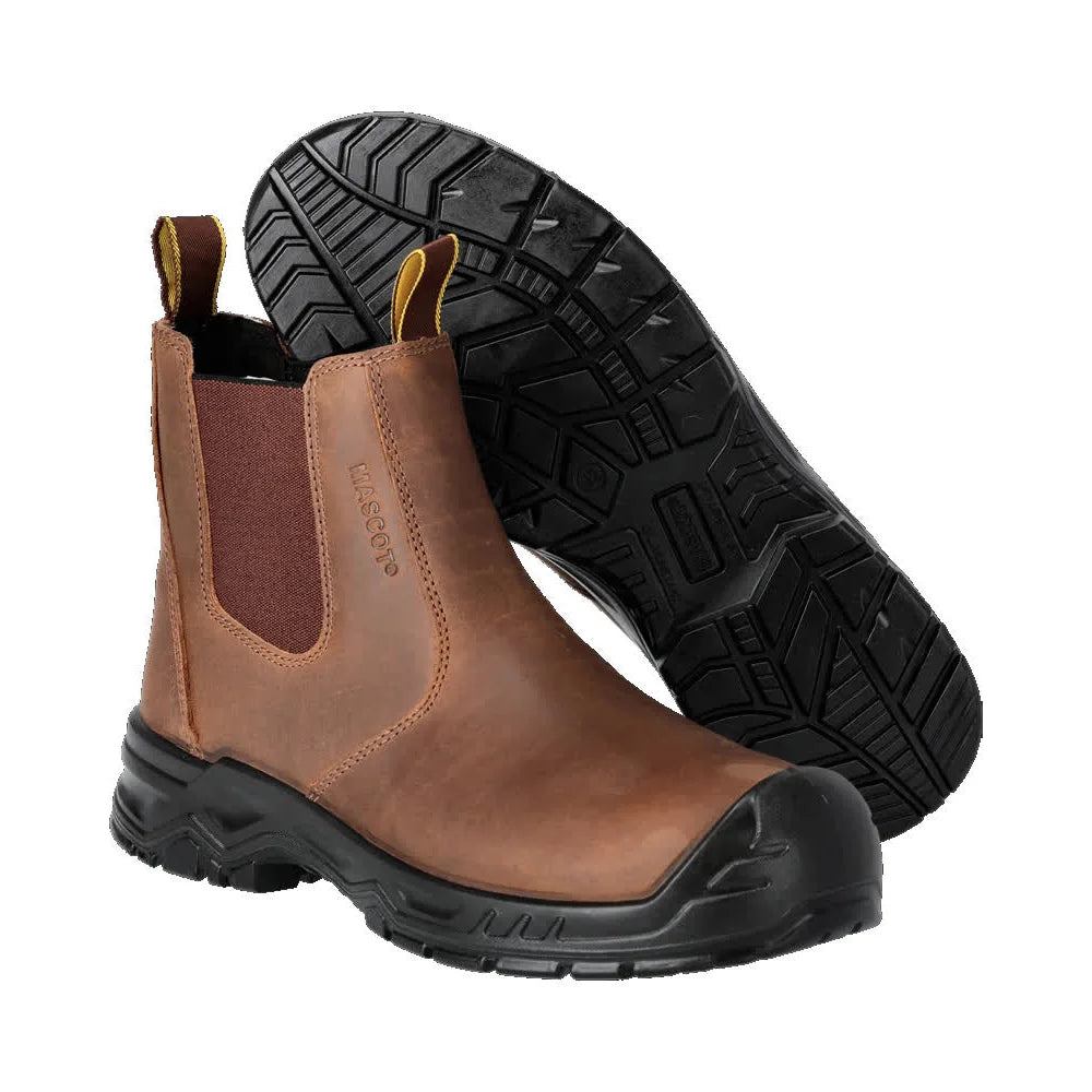 Mascot F1000-715 Notenbruin Zwart S3S Veiligheidsschoenen Hoog