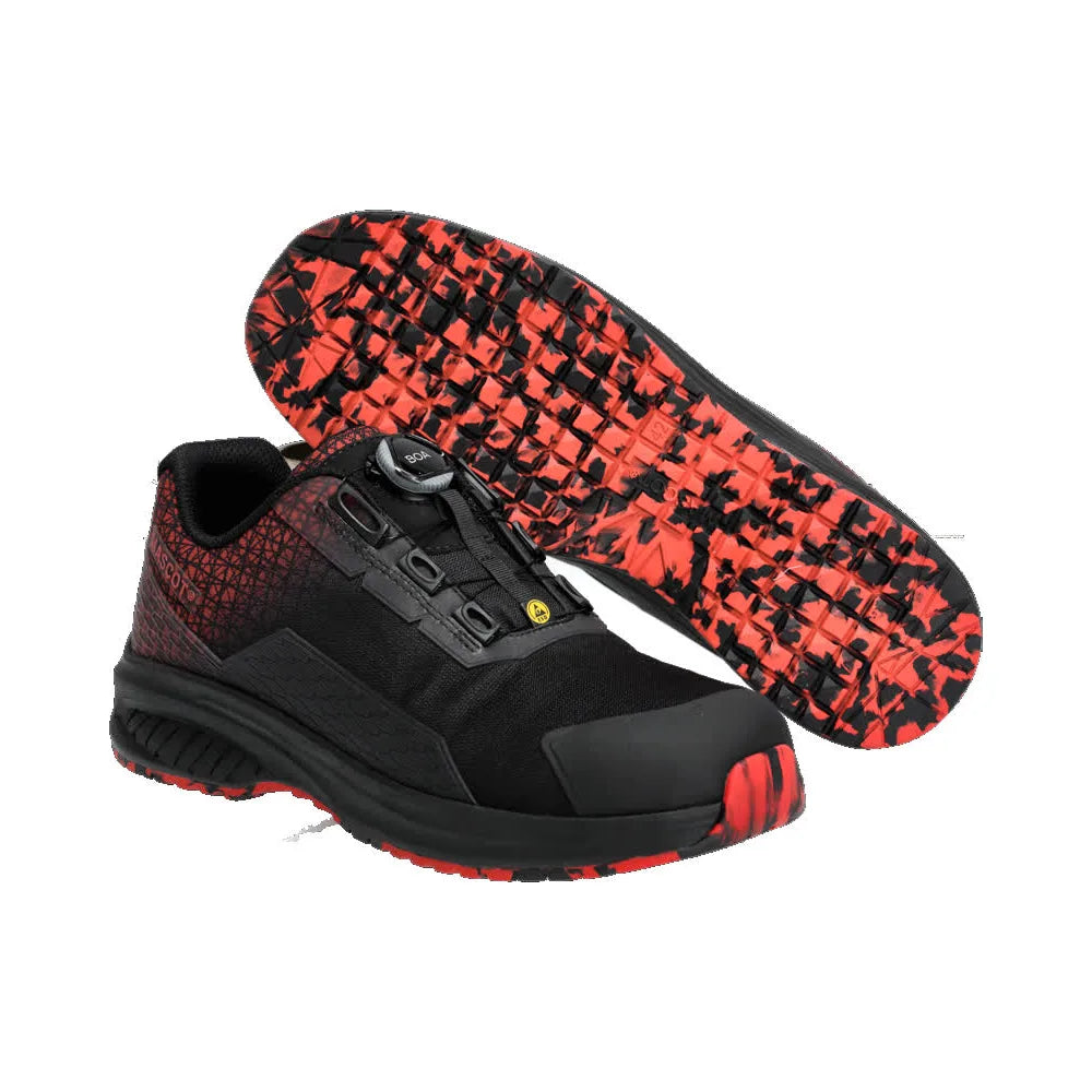 Mascot F1501-909 Zwart Signaalrood S3S Veiligheidsschoenen Laag