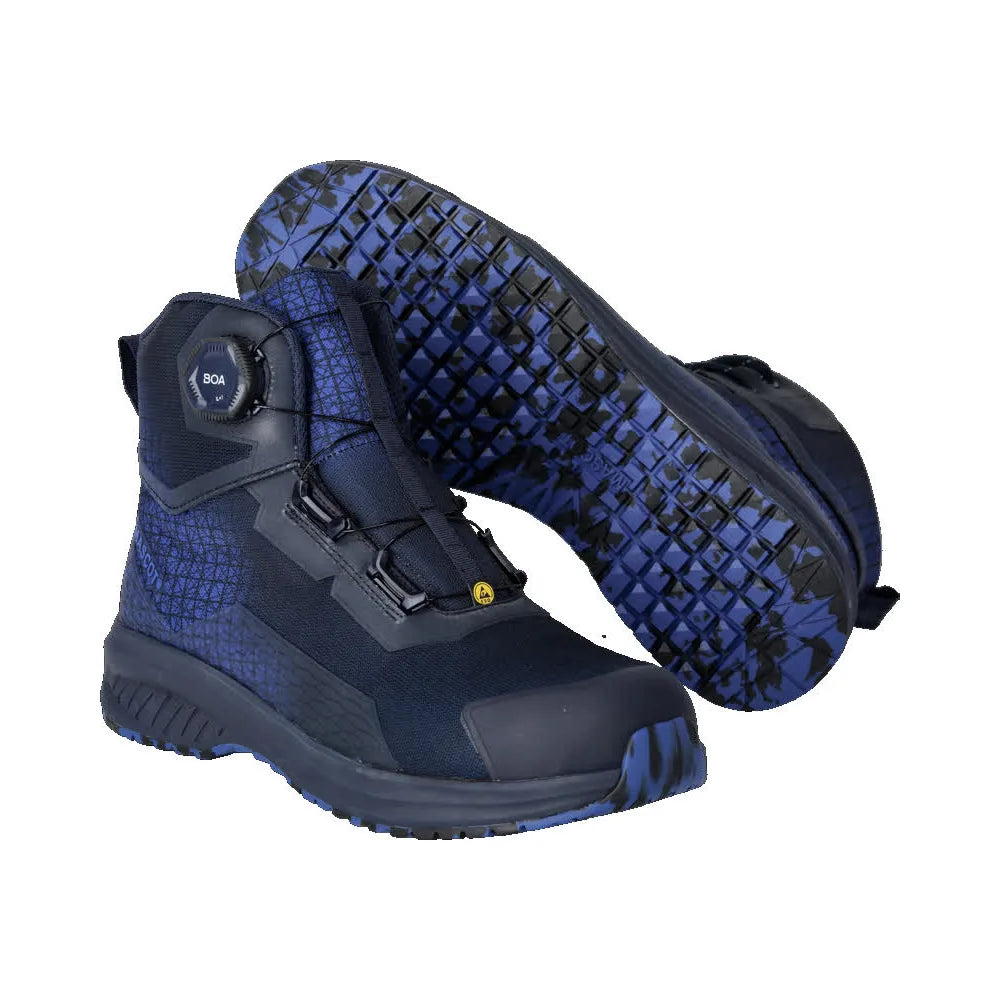Mascot F1502-909 Donkermarine Helder Blauw S3S Veiligheidsschoenen Hoog