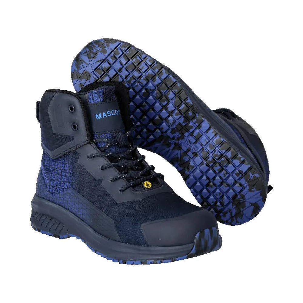 Mascot F1503-909 Donkermarine Helder Blauw S3S Veiligheidsschoenen Hoog