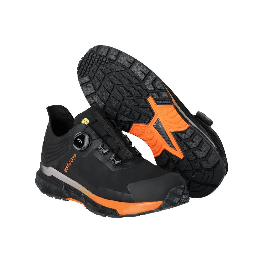 Mascot F1680-704 Zwart Helder Oranje S3S Veiligheidsschoenen Laag