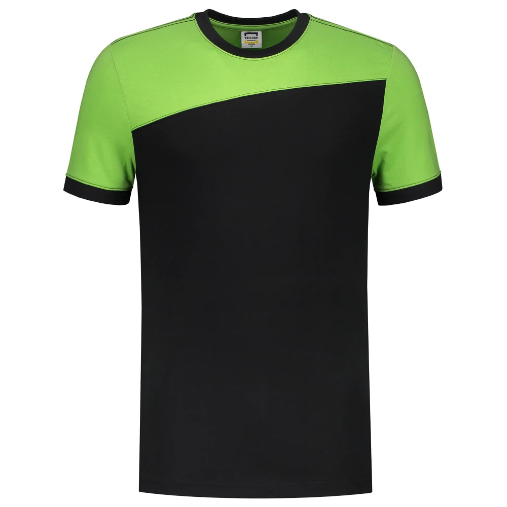 Tricorp 102006 T-Shirt Bicolor Naden Black Lime