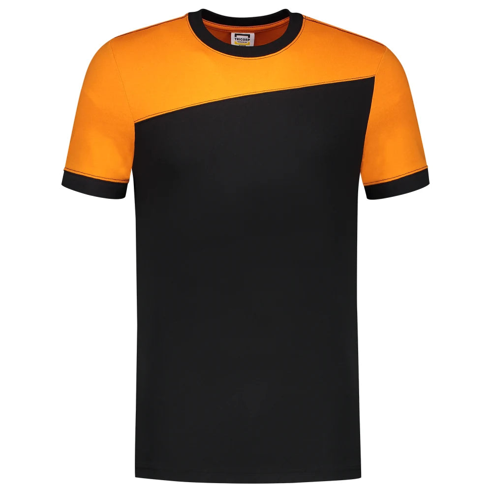 Tricorp 102006 T-Shirt Bicolor Naden Black Orange