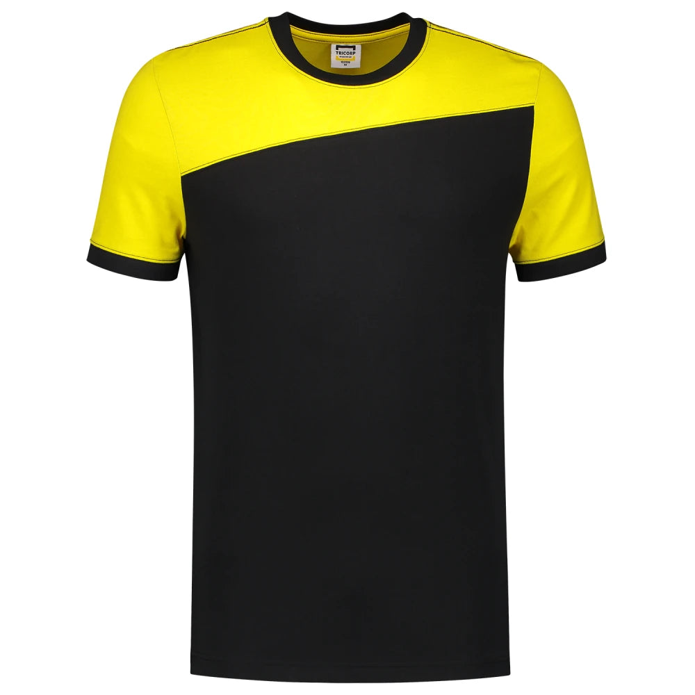 Tricorp 102006 T-Shirt Bicolor Naden Black Yellow
