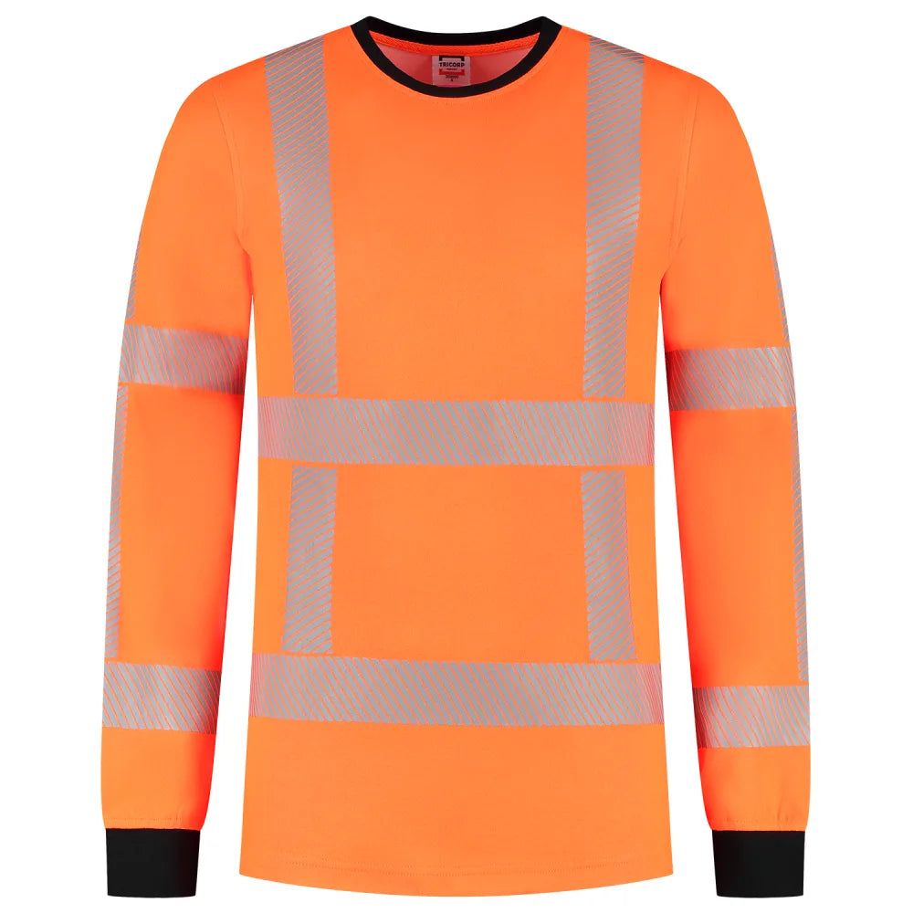 Tricorp 103702 T-Shirt Rws Revisible Lange Mouw Fluor Orange