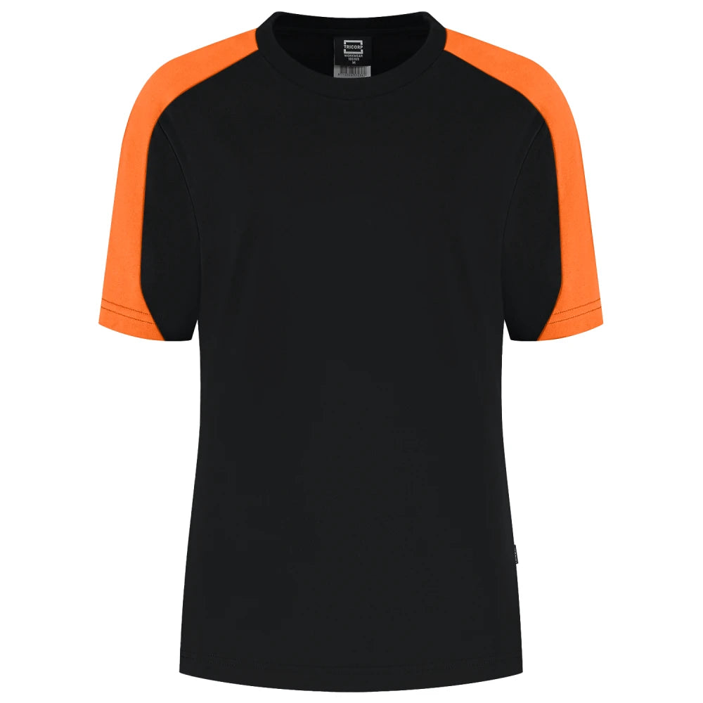 Tricorp 106109 T-Shirt Bicolor Redefined Dames Black Orange