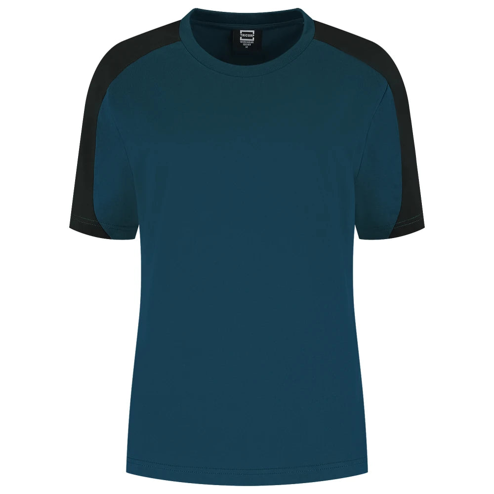 Tricorp 106109 T-Shirt Bicolor Redefined Dames Teal Black