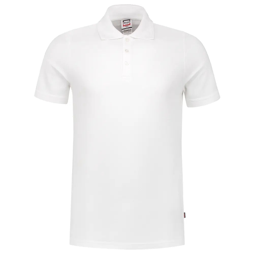 Tricorp 201020 Poloshirt Fitted 60°C Wasbaar White
