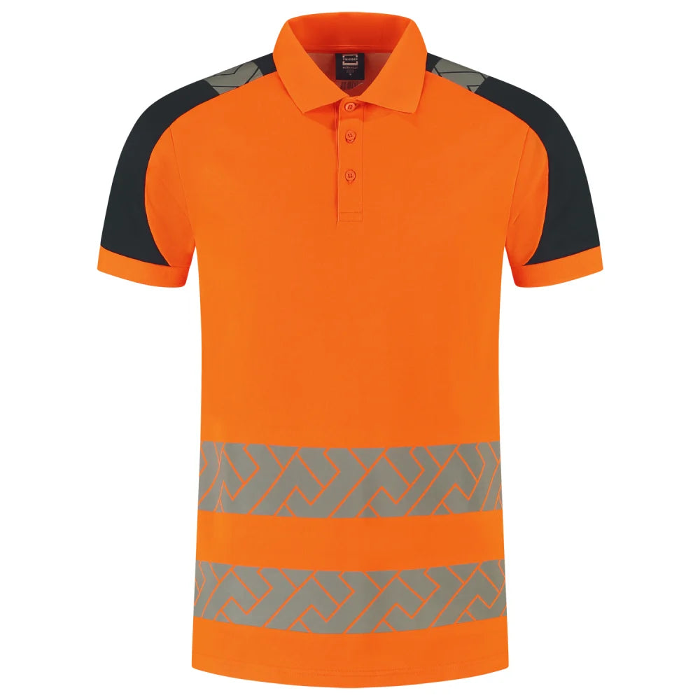 Tricorp 206109 Poloshirt High Vis Redefined Industrieel Wasbaar Fluor Orange Ink
