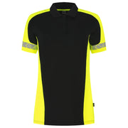 Tricorp 206110 Poloshirt Reflective Redefined Dames Black Fluor Yellow