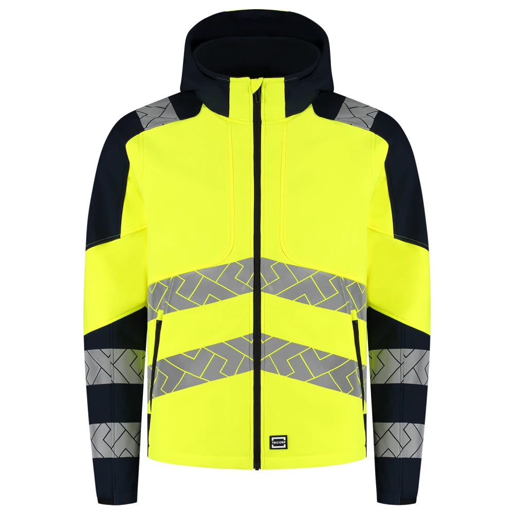 Tricorp 406109 Softshell Capuchon High Vis Redefined Fluor Yellow Ink