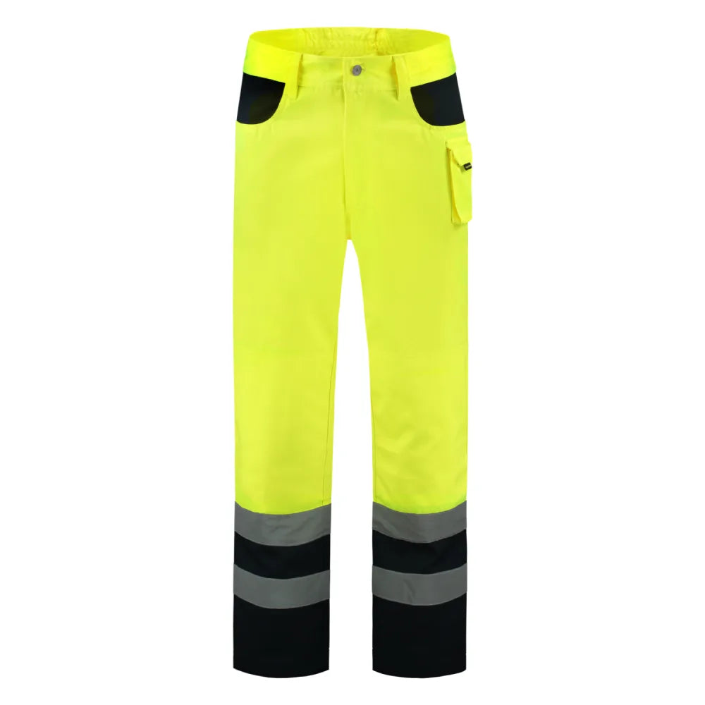 Tricorp 503002 Werkbroek Iso20471 Bicolor Fluor Yellow Navy